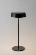 Wiederaufladbare LED-Cocktailtischleuchte, schwarz, 2,2 W, 192 lm, 3000 K, dimmbar, IP54, 29,5 x 12 x 12 cm