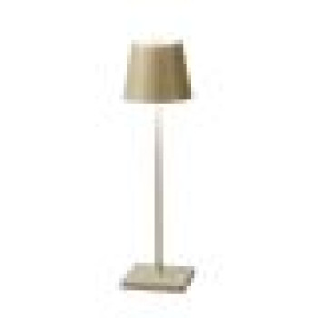 Wiederaufladbare LED-Tischleuchte Drink Gold, 2,2 W, 190 lm, 3000 K, dimmbar, IP54, 7 x 25 cm