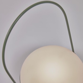Teetischlampe aus Polyethylen und Metall mit Polyethylen und Metall mit Finish