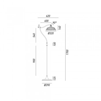 Stehlampe ANITA 061.53.OC IL FANALE