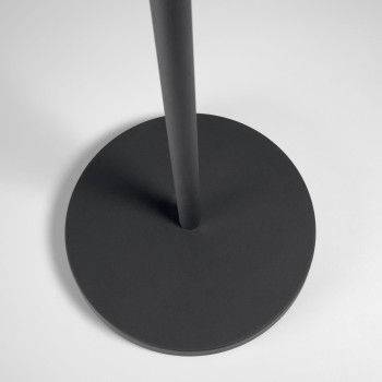 Dinesh Außenstehleuchte aus schwarzem Stahl