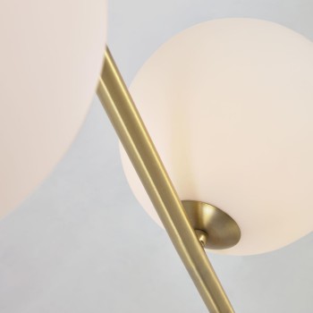 Stehlampe Lonela in grünem Marmor-Finish in grünem Marmor-Finish