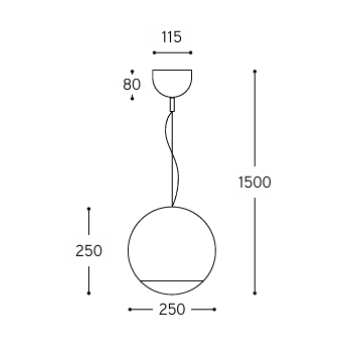 Globusleuchte ALDO BERNARDI