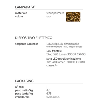 Karman Notredame Wand-/Deckenleuchte