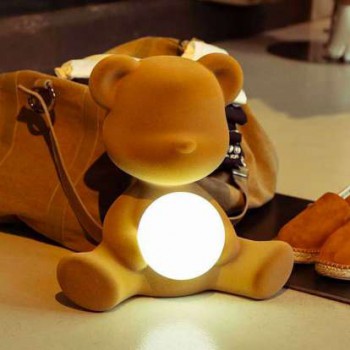 TEDDY-MÄDCHEN-LAMPE MIT WIEDERAUFLADBARER LED 25001 QEEBOO