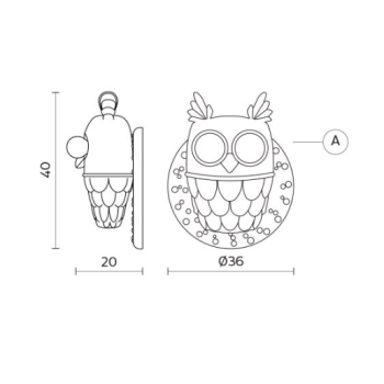 Karman Innenwandleuchte I see you