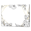 Tafelstreifen und Blumen G6842 PINTDECOR