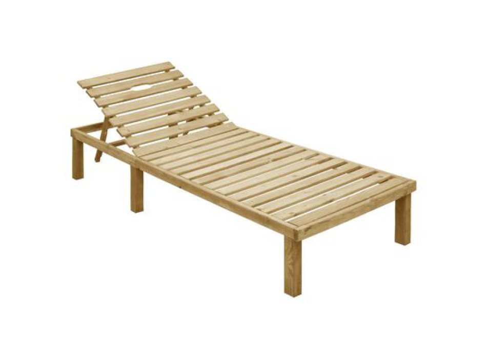 Sonnenliege aus imprägniertem Kiefernholz