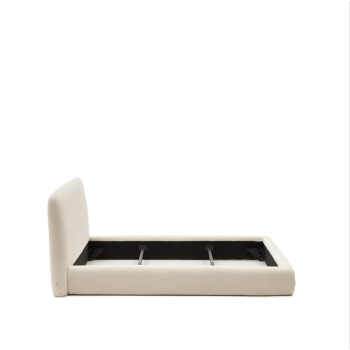 Martina Bett mit abnehmbarem Bezug aus ecrufarbenem Lammfell 