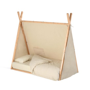 Bett vom Typ Maralis aus massivem Buchenholz