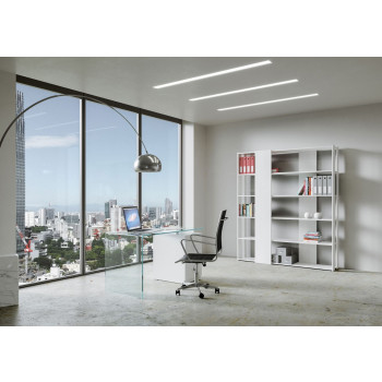 Kato Bücherregal - Zusammensetzung B Kato 6R 2 Seiten 4 lange Bänder Weiße Esche