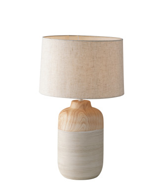 Hellholzfarbenes Elfenbein 1xE27 30x49cm