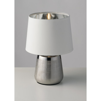 ECSTASY SILBER/WEISS TISCH 1XE14 17X29CM