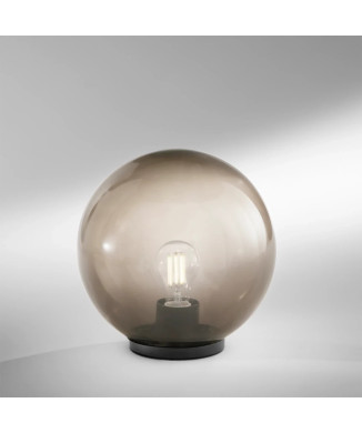 POLLY GREY LAMPE 1XE27 IP44 20x21CM