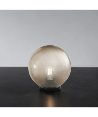 POLLY GREY LAMPE 1XE27 IP44 25X26CM