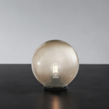 POLLY GREY LAMPE 1XE27 IP44 25X26CM