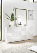 MIRO 3-türiges Sideboard, Farbe weiß