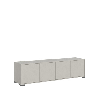 Lumina Hochglanz Weiß Sideboard/TV-Ständer/Hohes Sideboard - 4-türiger TV-Ständer 172x40x48 cm Lumina Hochglanz Weiß
