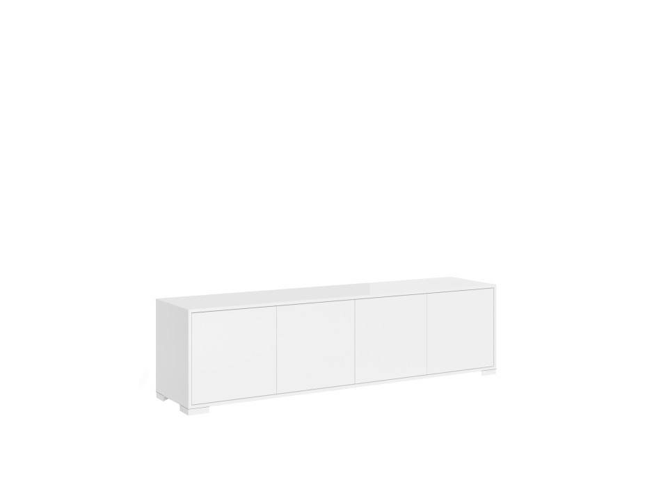 Lumina Hochglanz Weiß Sideboard/TV-Ständer/Hohes Sideboard - 4-türiger TV-Ständer 172x40x48 cm Lumina Hochglanz Weiß