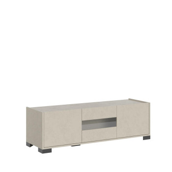 Sideboard / TV-Ständer / Hohes Sideboard Riflesso Weiß Hochglanz - 3-türiger TV-Ständer 130x40x40 cm Riflesso Weiß Hochglanz