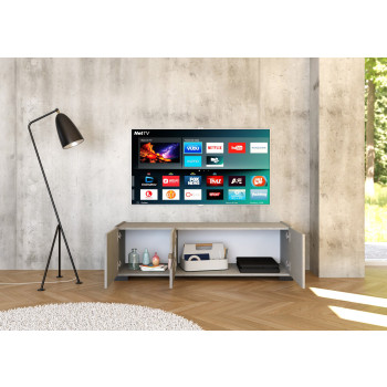 Sideboard / TV-Ständer / Hohes Sideboard Riflesso Weiß Hochglanz - 3-türiger TV-Ständer 130x40x40 cm Riflesso Weiß Hochglanz