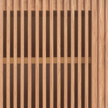 Beyla 2-türiger TV-Schrank aus Massivholz und Eichenfurnier 180 x 49,5 cm FSC100%