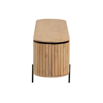 Licia 2-türiger TV-Schrank aus 6 cm massivem Mangoholz