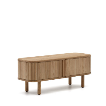 Mailen 2-türiger TV-Schrank in Eschenfurnier mit Finish