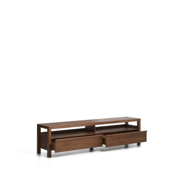 Norani TV-Ständer aus Massivholz und Akazienfurnier, 200 x 50 cm