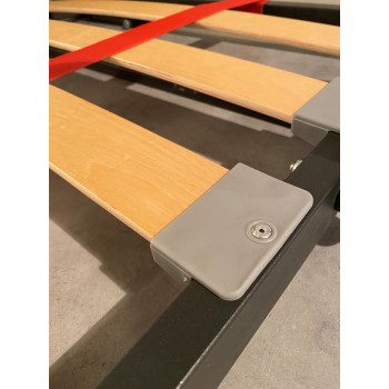 Mod. Kando Single mit Sofa - Kando Einzel-Schrankbett mit Sofa in Weiß, Esche und Hellblau