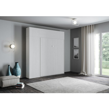 Mod. Kentaro 1 und ein halbes Queensize-Bett 120 - Kentaro 1 und ein halbes Queensize-Klappbett 120 mit Möbeln aus weißer Esche