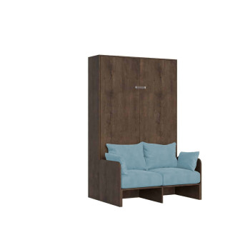 Mod. Kentaro French 140 mit Sofa - Klappbett Kentaro 140 mit Sofa in Esche weiß, hellblau