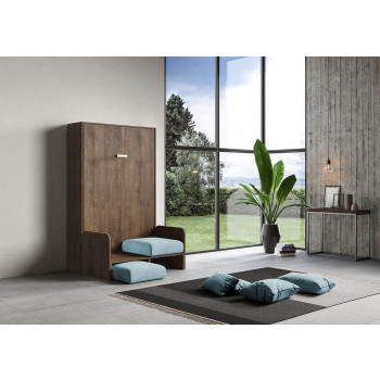 Mod. Kentaro French 140 mit Sofa - Klappbett Kentaro 140 mit Sofa in Esche weiß, hellblau