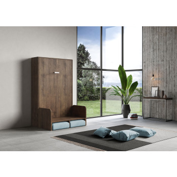 Mod. Kentaro French 140 mit Sofa - Klappbett Kentaro 140 mit Sofa in Esche weiß, hellblau