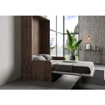 Mod. Kentaro French 140 mit Sofa - Klappbett Kentaro 140 mit Sofa in Esche weiß, grau