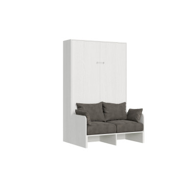 Mod. Kentaro French 140 mit Sofa - Klappbett Kentaro 140 mit Sofa in Esche weiß, grau