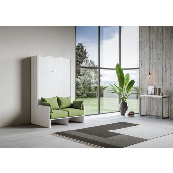 Mod. Kentaro French 140 mit Sofa - Klappbett Kentaro 140 mit Sofa in Esche weiß, grün