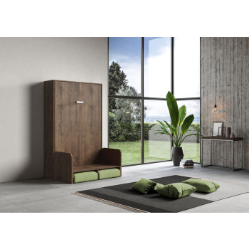 Mod. Kentaro French 140 mit Sofa - Klappbett Kentaro 140 mit Sofa in Esche weiß, grün