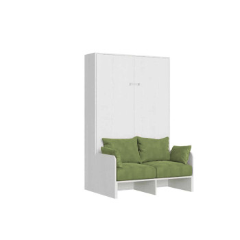 Mod. Kentaro French 140 mit Sofa - Klappbett Kentaro 140 mit Sofa in Esche weiß, grün