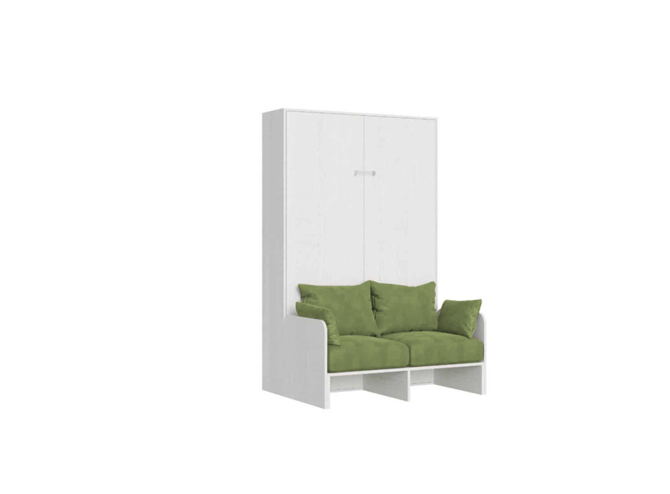 Mod. Kentaro French 140 mit Sofa - Klappbett Kentaro 140 mit Sofa in Esche weiß, grün