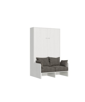 Mod. Kentaro Französisches Sofa – 140 Betten Kentaro vertikal ausziehbares Sofa Esche weiß (ALESSIA 20)