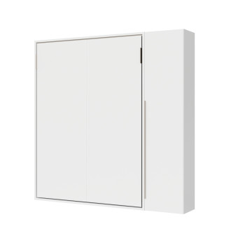 Mod. Versia French 140 mit 1-türigem Kleiderschrank links-rechts - Französisches Klappbett 140 Versia mit 1-türigem Kleiderschrank rechts Ton