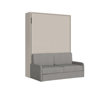 Mod. Versia French 140 mit Sofa - Französisches Klappdoppelbett 140 Versia mit Tonsofa