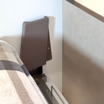 Mod. Versia Doppelbett 160 mit 1 Tür Kleiderschrank links-rechts - 160 Versia Klappbett Doppelbett mit 1 Tür Kleiderschrank rechts Ton