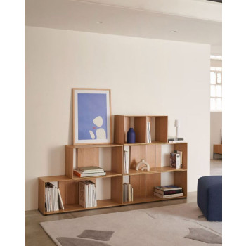 Litto kleines furniertes Bücherregalmodul 101 x 38 cm