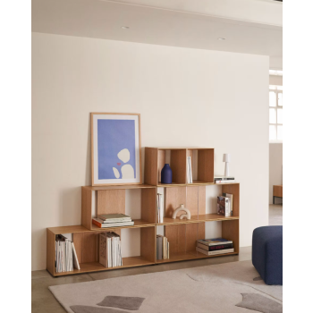 Litto kleines furniertes Bücherregalmodul 34 x 38 cm