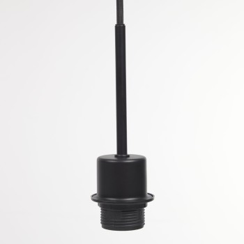 Fulvia Deckenleuchtenrahmen aus Metall mit schwarzem Finish