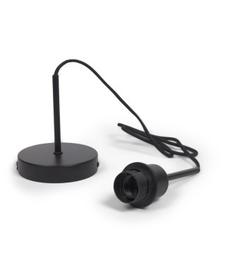 Fulvia Deckenleuchtenrahmen aus Metall mit schwarzem Finish