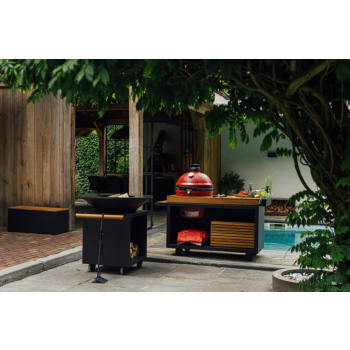 OFYR CLASSIC STORAGE 100 PRO – GRILLBRENNER MIT HOLZHALTER UND RÄDERN