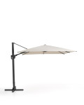 Exzentrischer Noli-Regenschirm in Beige mit Aluminiumgestell